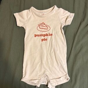 Pumpkin Pie Graphic Kids One Piece - Cream